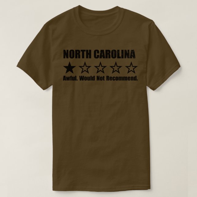 Camiseta North olina One Review (Frente do Design)