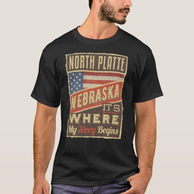 Camiseta North Platte Nebraska (Frente)