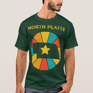 Camiseta North Platte Nebraska Vintage afligiu Souvenir
