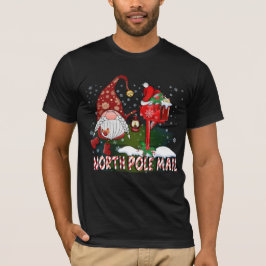 Camiseta North Pole Mail Gnomo