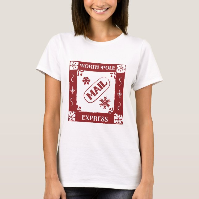 Camiseta North Pole Postage Stamp (Frente)