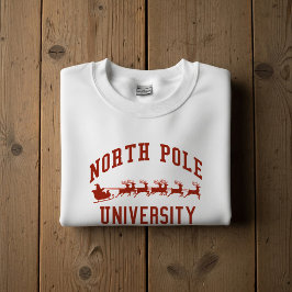 Camiseta North Pole University Christmas Sweatshirt