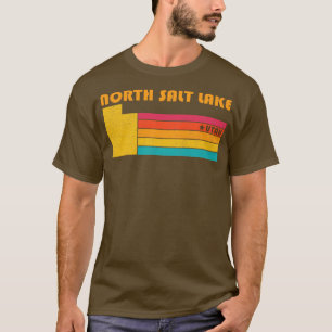 Camiseta North Salt Lake Utah Vintage aflita Souvenir