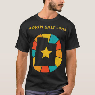 Camiseta North Salt Lake Utah Vintage aflita Souvenir 1