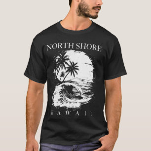 Camiseta North Shore Hawaii Aloha Hawaiian Surf Surfer Vint