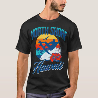 Camiseta North Shore Hawaii Beach Surf Summer Vacint Vint