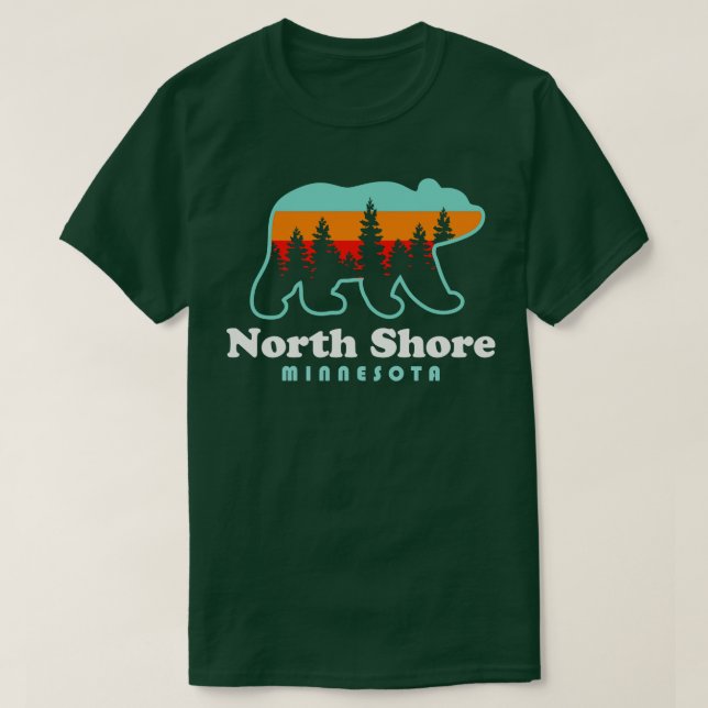 Camiseta North Shore Minnesota Lake Superior Duluth MN 2 (Frente do Design)