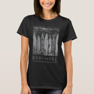 Camiseta North Shore Surf Vintage Hawaii Sea Beach Surfing