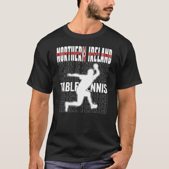 Camiseta Northern Ireland Table Tennis Fans Northern Irish  (Frente)