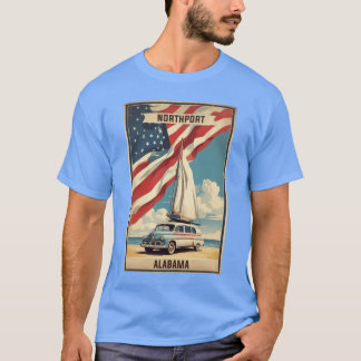 Camiseta Northport Alabama EUA Viagem Turismo Vintage Overs