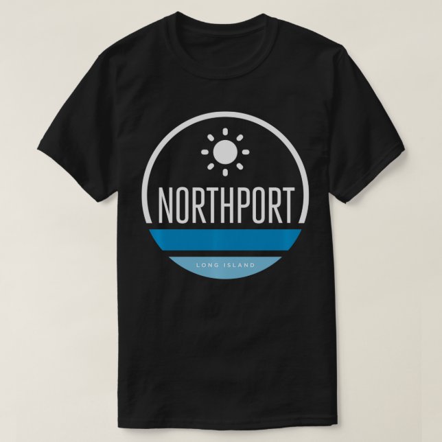 Camiseta Northport Long Island NY Beach Graphic (Frente do Design)