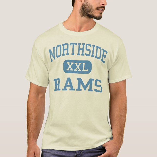 Camiseta Northside - ram - segundo grau - Northport Alabama (Frente)