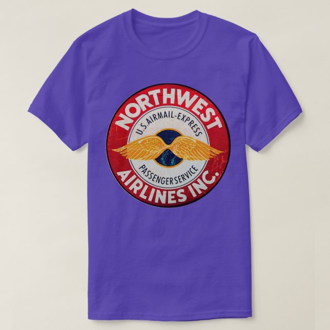 Camiseta Northwest Airlines (Frente do Design)