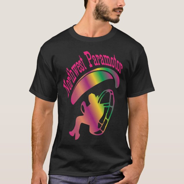 Camiseta Northwest Paramotor Pink Rainbow (Frente)