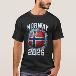Camiseta Noruega 2026 Futebol Bandeira Vintage Salpico de T