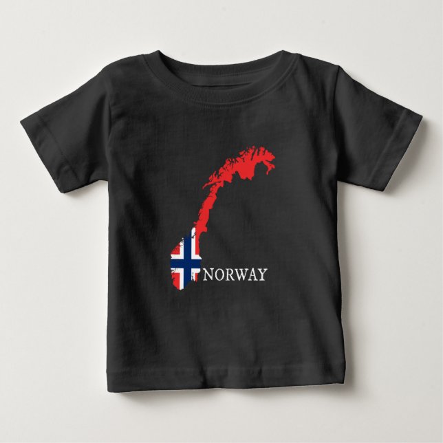Camiseta Noruega - Bandeira da Noruega (Frente)