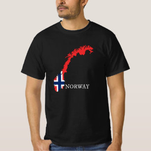 Camiseta Noruega - Bandeira da Noruega
