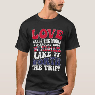 Camiseta Noruega Bandeira Homens e Mulheres Cute Til Norueg