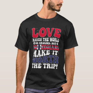 Camiseta Noruega Bandeira Homens e Mulheres Cute Til Norueg