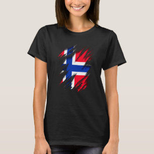Camiseta Noruega Bandeira Norueguesa Noruega