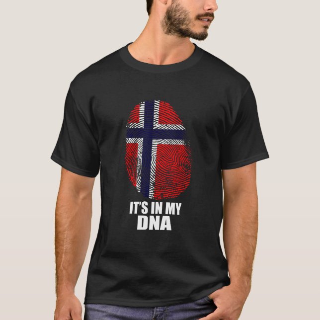 Camiseta noruega, é o meu dna (Frente)