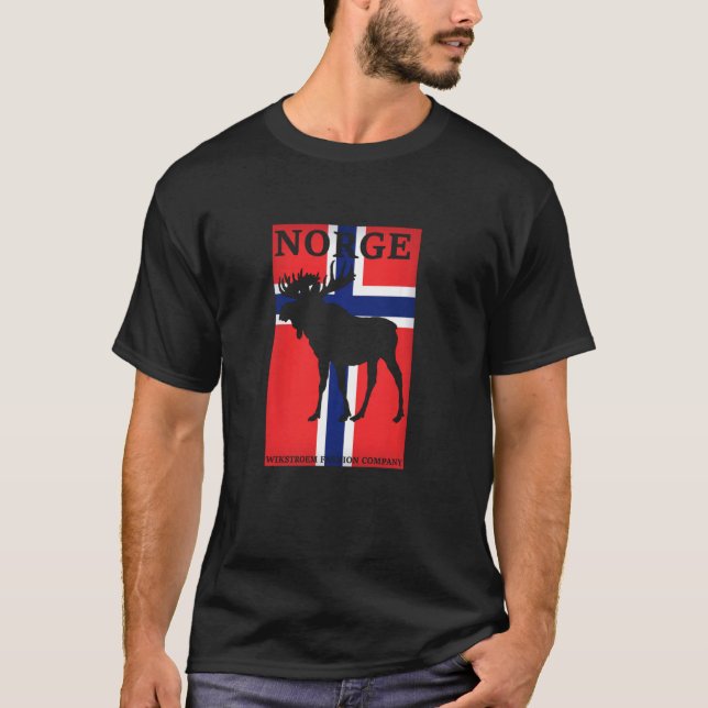 Camiseta Noruega Elk Fjord Norway Holiday Scandinavia Oslo  (Frente)