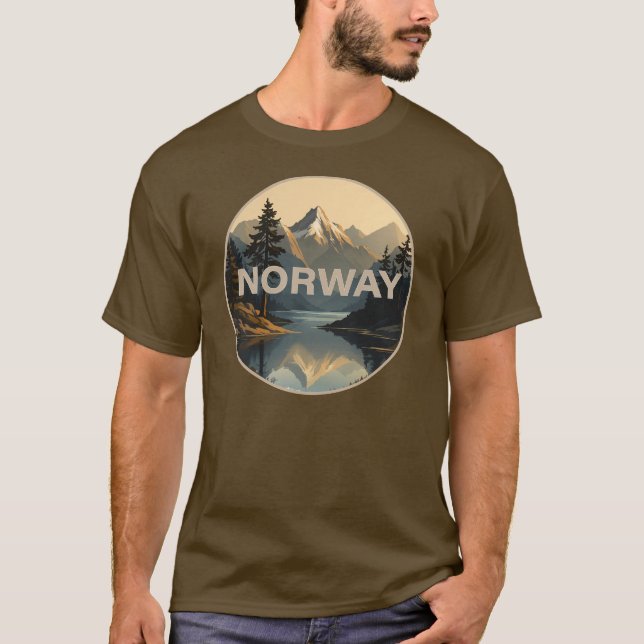 Camiseta Noruega Escandinávia Europa (Frente)