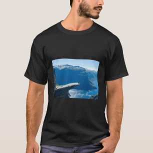 Camiseta Noruega Fjords Panorama View Viagem