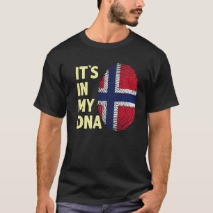 Camiseta Noruega Na Minha Equipe De Bandeira Norueguesa Do
