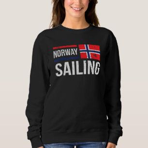 Camiseta Noruega Navegando Sinalizador Marinheiros Correspo