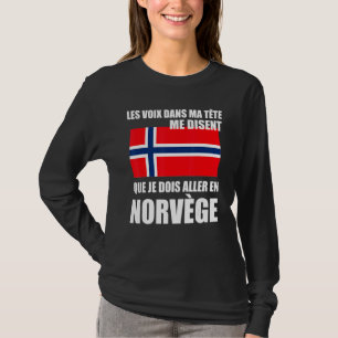 Camiseta Noruega Proverb Bandeira Norueguesa