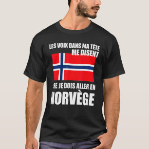 Camiseta Noruega Proverb Bandeira Norueguesa