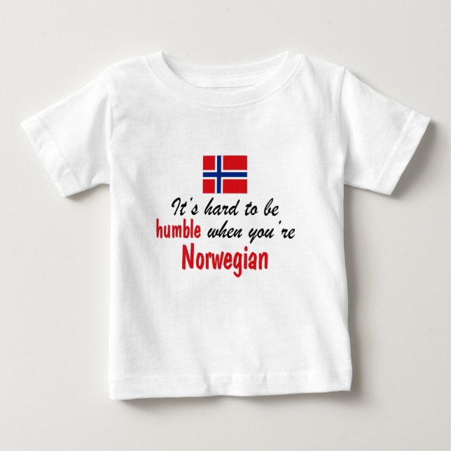 Camiseta Norueguês humilde (Frente)