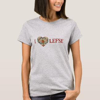 Camiseta Norueguês Rosemaling I Heart Lefse