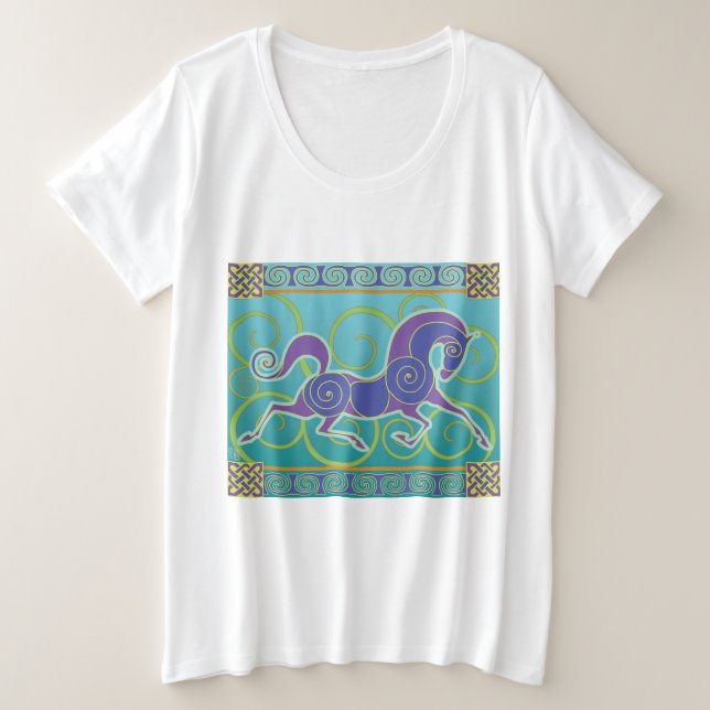 Camiseta Noruegueses 2017 do cavalo do modo do vison mais o (Frente do Design)