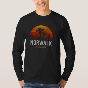 Camiseta Norwalk California Retro Surfer Vintage Beach