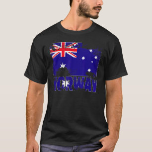 Camiseta Norway Flag Vintage - Scandinavia Grunge - Afastad