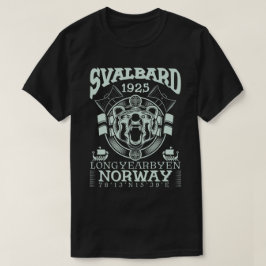 CAMISETA NORWAY SVALBARD LONGYEARBYEN - URSO POLAR