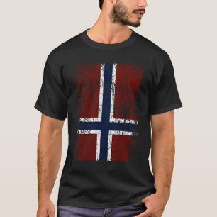 Camiseta Norwegian flag on end  upside down cross Essential