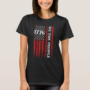 Camiseta Nós, A História Pessoas Americana 1776 Independênc