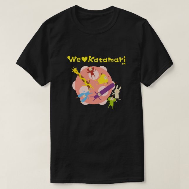 Camiseta Nós Amamos Katamari (Frente do Design)