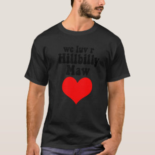 Camiseta Nós Amamos o R Caipira Minha Um Pescoço Vermelho M