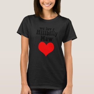 Camiseta Nós Amamos o R Caipira Minha Um Pescoço Vermelho M