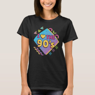 Camiseta Nos anos 90 eu adoro a Nostalgia Retro Women's