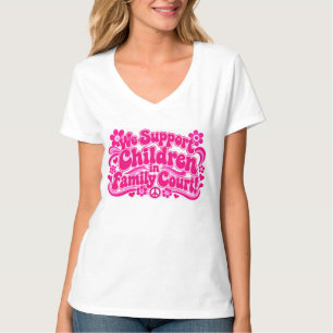 Camiseta Nós Apoiamos Crianças na Corte Familiar