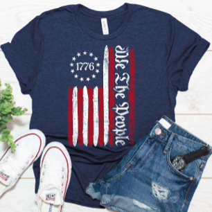 Camiseta Nós, As Pessoas 1776 Betsy Ross Flag 4 De Julho