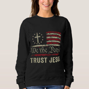 Camiseta Nós, as Pessoas, confiamos em Jesus - EUA, bandeir