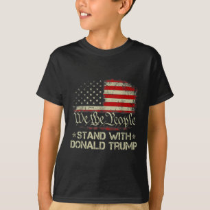 Camiseta Nós As Pessoas Estamos Com Donald Trump 2024 Ameri