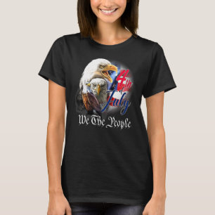 Camiseta Nós, As Pessoas Eua Freedom Eagle American Patriot