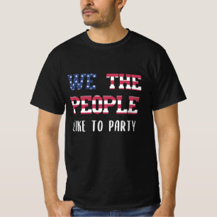 Camiseta Nós, as pessoas, gostamos de festejar Engraçado